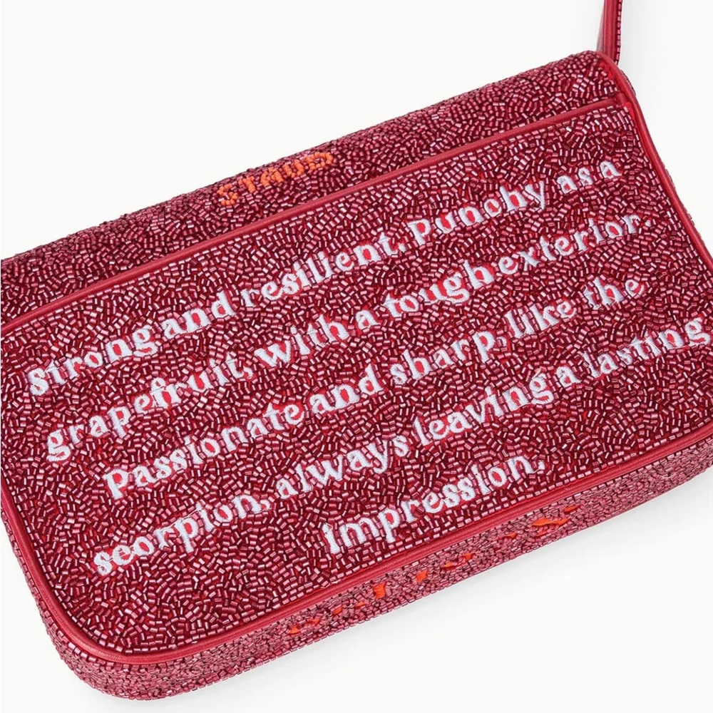STAUD ZODIAC BEADED TOMMY BAG SCORPIO - Picture 5 of 9